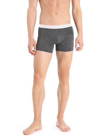 Monsoon Heather Men's Icebreaker Cool-Lite™ Merino Anatomica Boxers Underwear | USA 1319VRWD